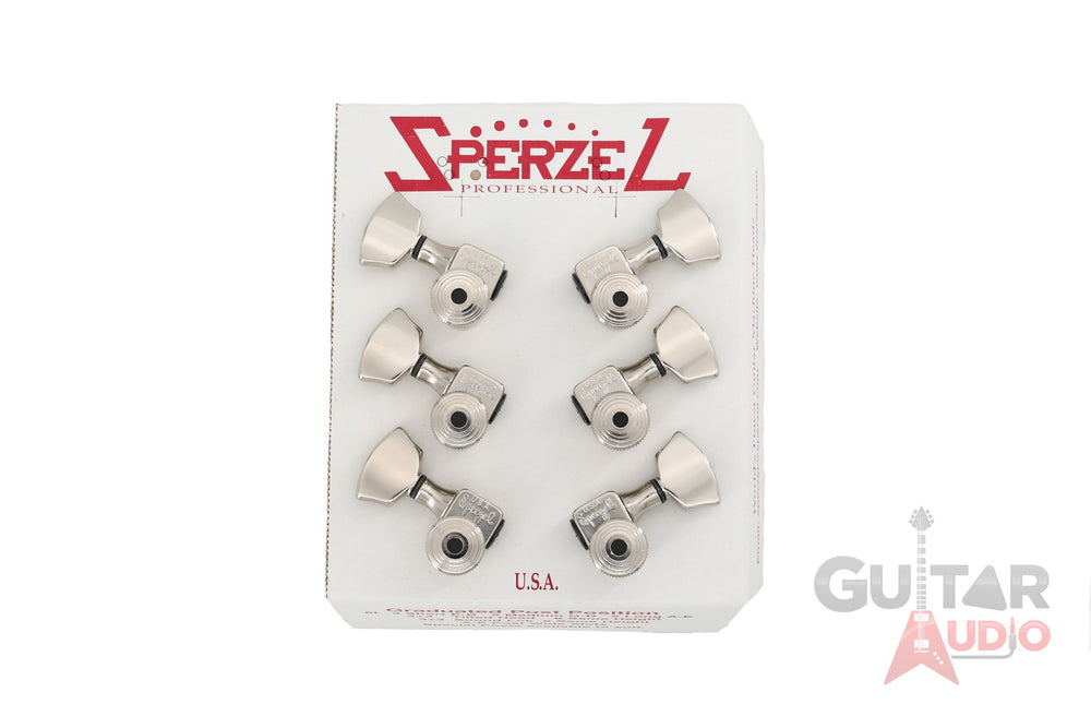 Sperzel 3x3 Trimlok 3 Per Side Locking Guitar Tuners 3+3 Tuning Pegs - NICKEL