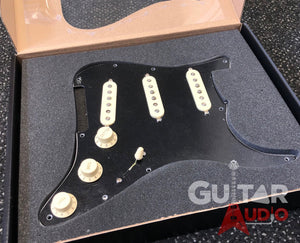 Genuine FENDER Pre-Wired Original '57/'62 Loaded Strat 11-Hole Black Pickguard