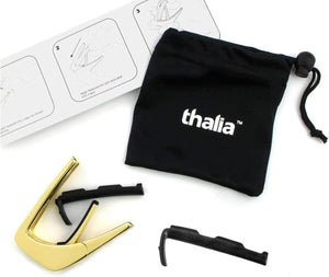 Thalia Shell Collection Guitar Capo - Tennessee Whiskey Wing Inlay, 24k Gold