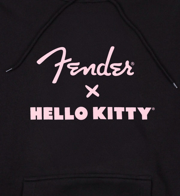 Fender X Hello Kitty Official Black Hoodie Sweatshirt, SMALL (S)