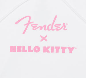 Fender X Hello Kitty Official White Hoodie Sweatshirt, MEDIUM (M)