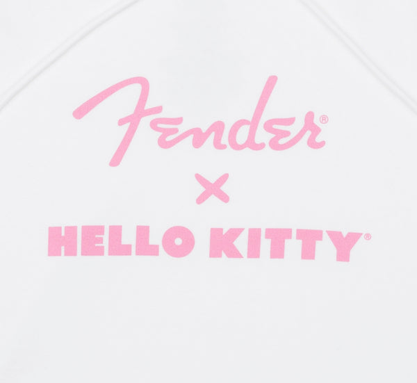 Fender X Hello Kitty Official White Hoodie Sweatshirt, LARGE (L)