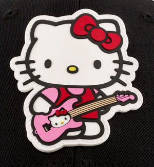 Fender X Hello Kitty Official Logo Patch Hat, Black, One Size Fits Most