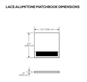 Lace Alumitone Matchbook Cigar Box Guitar Pickup, Matchbook, Red 20170-02