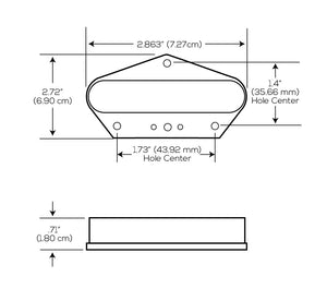 Lace Sensor Tele Plus Telecaster Neck & Bridge Pickup Set, 20612