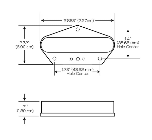 Lace Sensor Tele Plus Telecaster Neck & Bridge Pickup Set, 20612