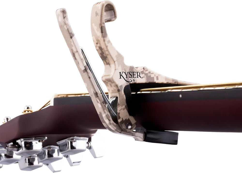 Kyser Quick-Change Capo, G4V Desert Sand for 6-String Acoustic Guitar, KG6G4V2A