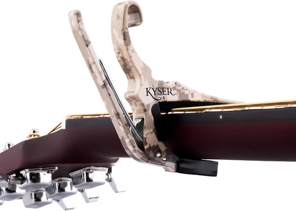 Kyser Quick-Change Capo, G4V Desert Sand for 6-String Acoustic Guitar, KG6G4V2A