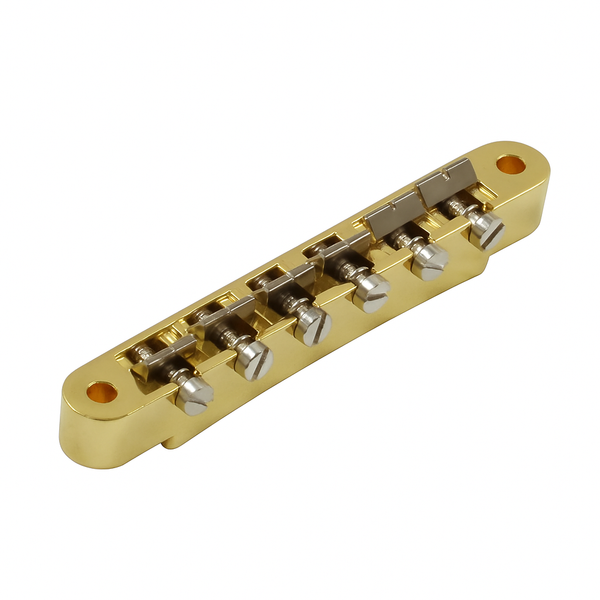 Advanced Plating ABR-1 Bridge w/ Notched Titanium Saddles for Gibson, GOLD
