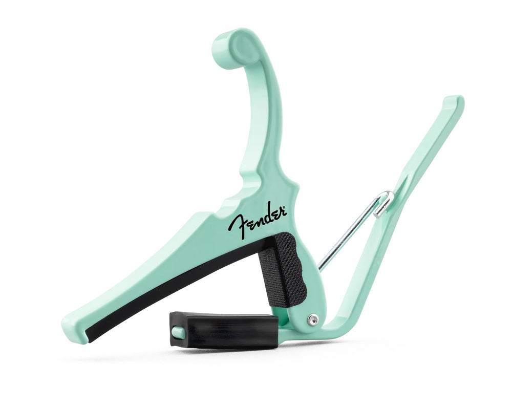 Kyser X Fender Capo, Surf Green, for 6-String Electric Guitar, KGEFSGA
