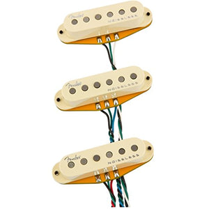 Genuine Fender GEN 4 Noiseless Stratocaster/Strat Guitar Pickup Set - AGED WHITE