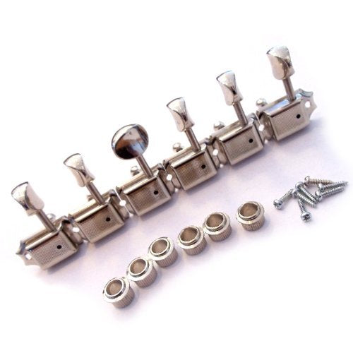 Genuine Fender LEFTY/LEFT-HANDED Nickel Vintage Strat/Tele Tuners Machines