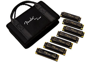 Fender Blues DeVille Harmonicas, Set of 7, Keys of A, Bb, C, D, E, F, G