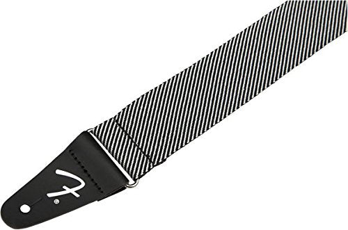 Genuine Fender 2" Modern Tweed Guitar Strap - White & Black - 099-1446-406