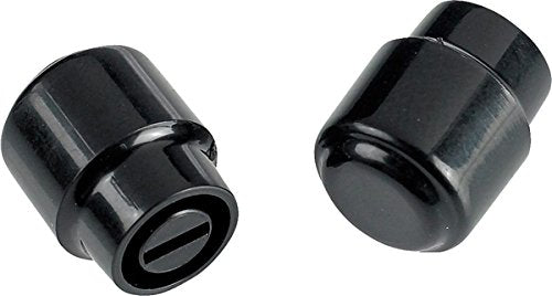 Genuine Fender Telecaster/Tele Guitar BLACK TOP HAT Switch Tip Knobs - Set of 2