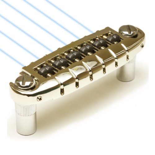 Graph Tech GHOST Loaded ResoMax NW1 NICKEL Wraparound Bridge with MIDI Pickup