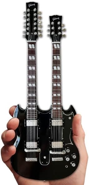 AXE HEAVEN Slash Gibson 1966 EDS-1275 Doubleneck Aged Miniature Guitar Gift
