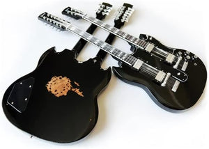 AXE HEAVEN Slash Gibson 1966 EDS-1275 Doubleneck Aged Miniature Guitar Gift