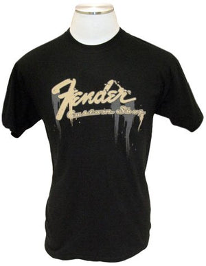 Genuine Fender Guitars Logo Taking Over Me Tee Men's T-Shirt - BLACK - M, MEDIUM