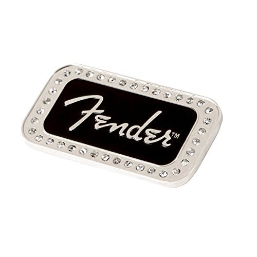 Genuine Fender Guitars Logo Rhinestones 2" x 1" Magnet Gift