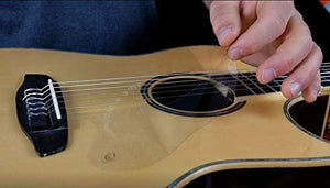 Ortega Electrostatic Reusable Acoustic Guitar Pickguard Foil, Transparent, OERP