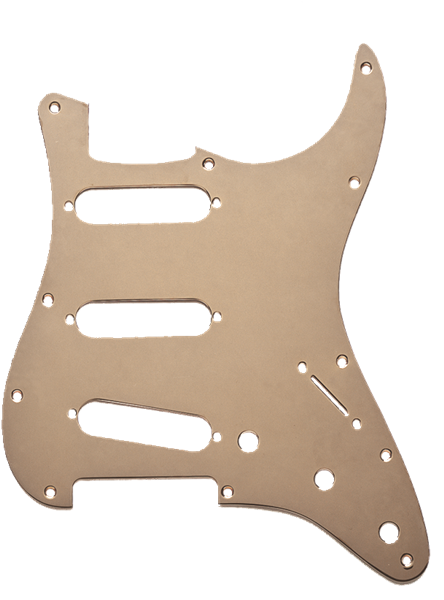 Genuine Fender American Standard 11-Hole Stratocaster Pickguard, GOLD ANODIZED