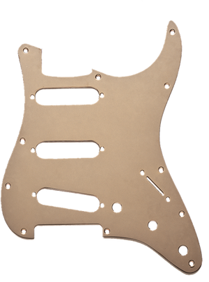 Genuine Fender American Standard 11-Hole Stratocaster Pickguard, GOLD ANODIZED