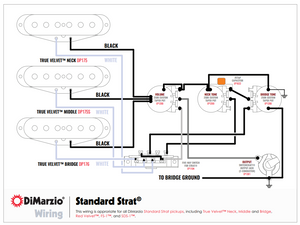 DiMarzio 5-Way Wiring Harness for Fender Strat/Stratocaster - GW2108A5