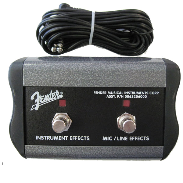 Genuine Fender 2-Button Amplifier/Amp Footswitch w/ 1/4-Inch Jack - 006-2206-000