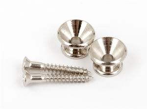Genuine Fender Original Vintage Style Guitar Strap Buttons - NICKEL, Pair