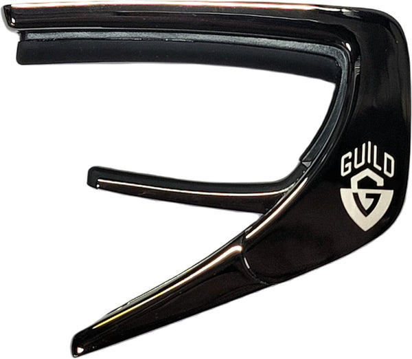 Thalia X Guild Guitars Ebony Inked with V-Block Marker Capo, Black Chrome