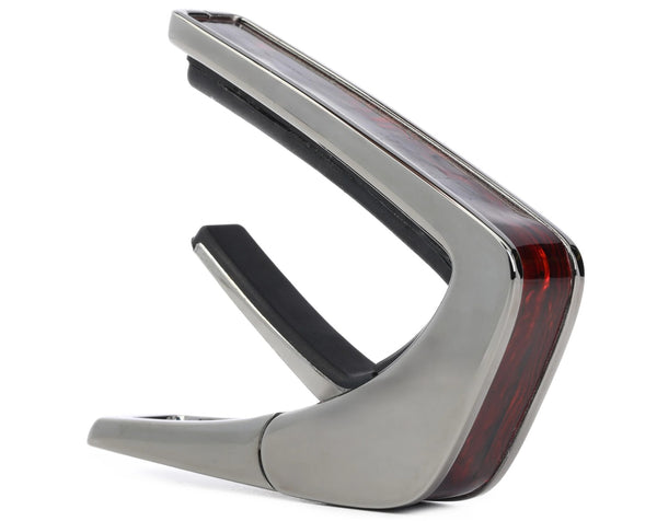 Thalia Shell Collection Guitar Capo - Crimson Paua Inlay, Black Chrome