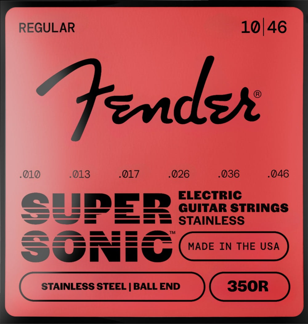 Fender 350R Stainless Steel Electric Guitar Strings Set - REGULAR 10-46