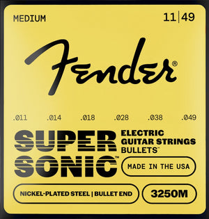 Fender 3250M Super Bullets Electric Guitar Strings Set - MEDIUM 11-49
