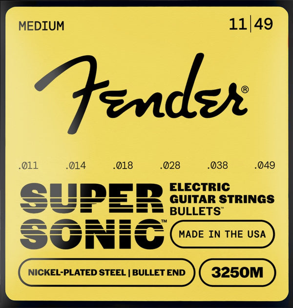 Fender 3250M Super Bullets Electric Guitar Strings Set - MEDIUM 11-49