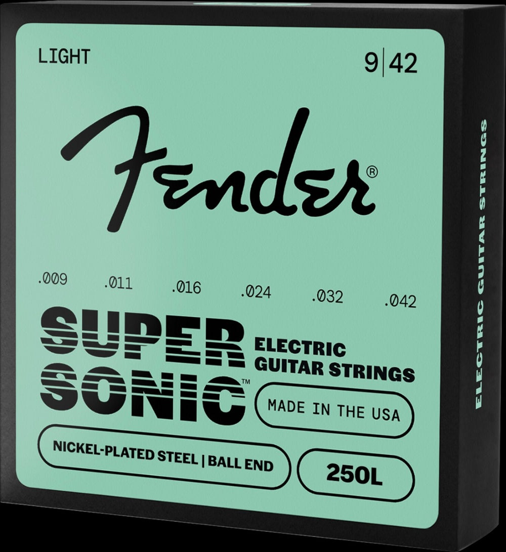 (PACK OF 3) Fender Super 250's Electric Guitar Strings - 250L, LIGHT,  9-42