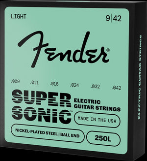 (PACK OF 3) Fender Super 250's Electric Guitar Strings - 250L, LIGHT,  9-42