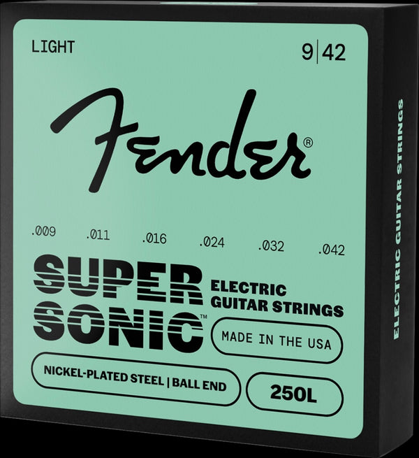 (PACK OF 3) Fender Super 250's Electric Guitar Strings - 250L, LIGHT,  9-42