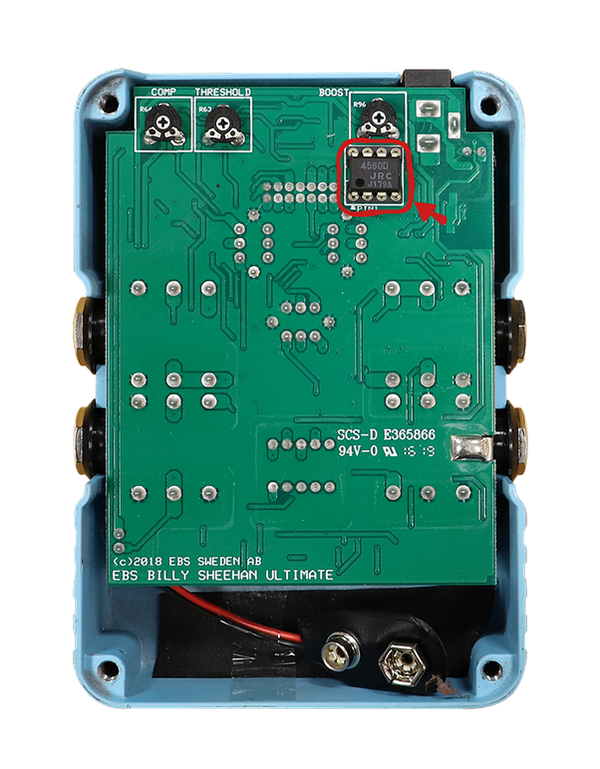 EBS Billy Sheehan Ultimate Drive Bass Effect Pedal
