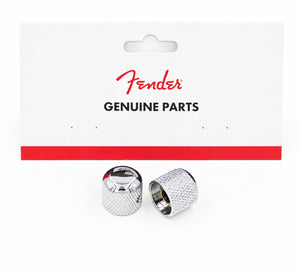 Genuine Fender Original Tele/Telecaster or Precision Bass Dome Knobs - Chrome