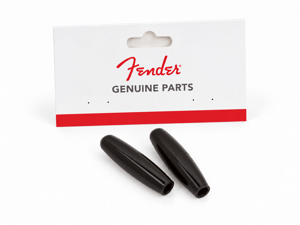 Genuine Fender Stratocaster Strat BLACK Tremolo/Trem Arm Tips - Pack of 2