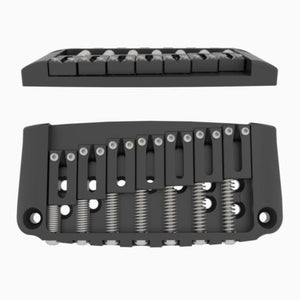 Hipshot Ibanez Gibraltar Replacement Hi-Mass Bridge 7-String, BLACK 4IBG07B