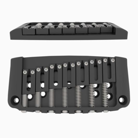 Hipshot Ibanez Gibraltar Replacement Hi-Mass Bridge 7-String, BLACK 4IBG07B