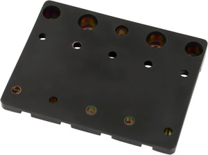 Genuine Fender BLACK HIMASS Block Logo High-Mass Bass Bridge w/Brass Saddles