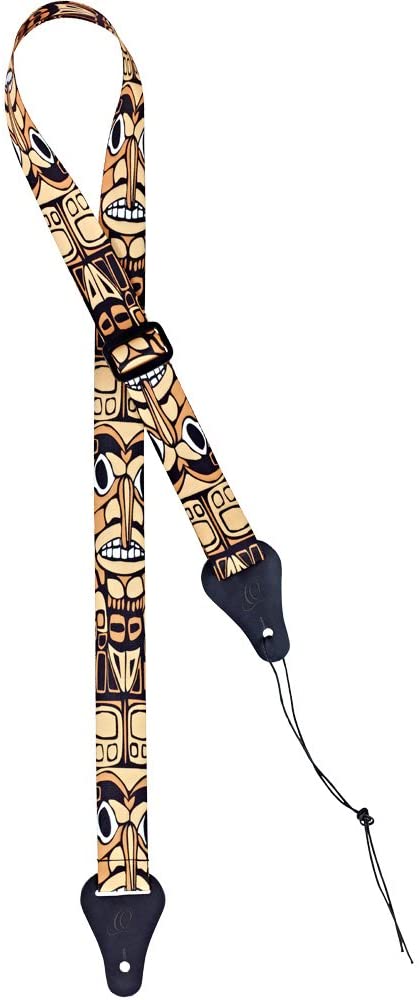 Ortega Maya Ukulele/Uke Strap w/ Strong Leather Ends, OUS-MAY
