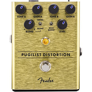 Genuine Fender Pugilist Distortion Electric Guitar Stomp Box Effects Pedal
