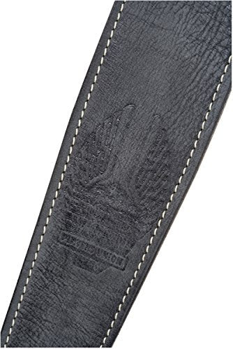 Genuine Fender 2" Wide, Road Worn Adjustable Leather Guitar Strap - Black