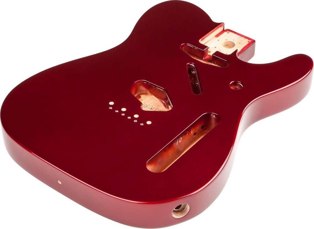 Genuine Fender Mexico Tele/Telecaster SS Alder Body Vintage Bridge Mount - RED