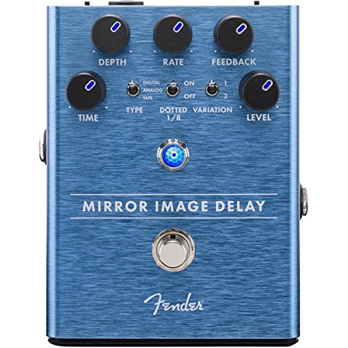 Genuine Fender Mirror Image Delay Electric Guitar Effects Stomp-Box Pedal