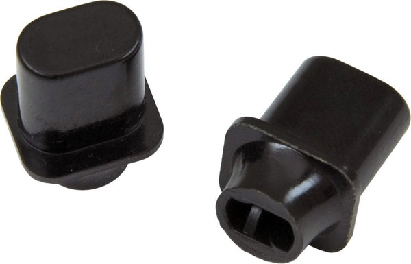 Genuine Fender Telecaster/Tele Guitar BLACK TOP HAT Switch Tip Knobs - Set of 2